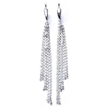 Náušnice Stříbrné visací náušnice řetízkové - NK20/6ř (Náušnice visací náušnice)