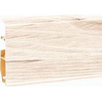 Podlahová lišta Soklová lišta Evo, 2500 × 70 × 21 mm, plast, dub Husky LIP--25710014E