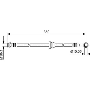 Brzdová hadice Brzdová hadice BOSCH 1 987 481 388