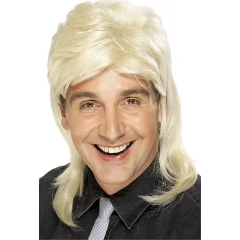 Karnevalová paruka Pánská paruka Mullet 80. léta blond
