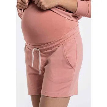 Love2wait Těhotenské kraťasy 2v1 Shorts Jog růžové bavlněné Velikost: XS