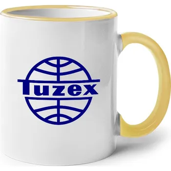 Keramický hrnek Tuzex, Barva Žlutá, Velikost 330 ml, Canvas Keramický hrnek s barevným uchem Bezvatriko.cz 0436