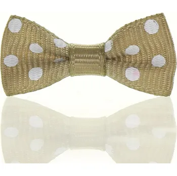 Stuha Mašlička puntík cappuccino