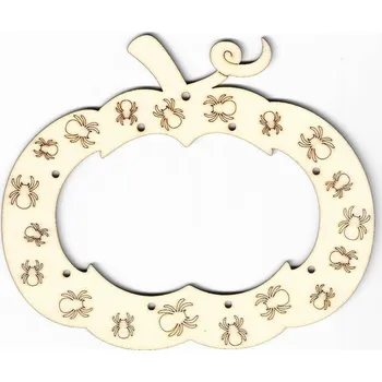 Stavební deska Výřez z překližky, O103, HALLOWEENSKÁ DÝNĚ, 16x14cm, 1ks