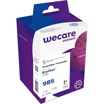 WECARE ARMOR ink kompatibilní s BROTHER LC-985,2xčerná/CMY K10173W4