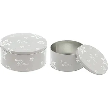 Blomsterbergs Sada plechovek na sušenky merry christmas