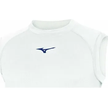 Pánské tričko Pánské spodní prádlo Mizuno Core Sleeveless Underwear - White-Navy Velikost: XXL