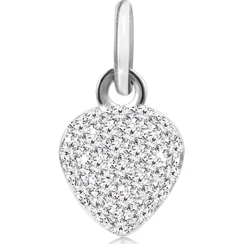 Přívěsek Přívěsek ze stříbra 925 - zirkony vykládané srdíčko
