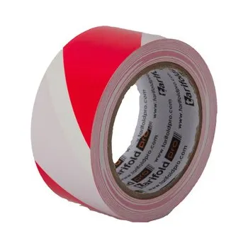 Lepicí páska tarifold podlahová označovací páska Safety, 50 mm x 33 m, červená/bílá, 1 ks