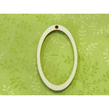 Překližka Výřez z překližky, O124/1, RÁMEČEK OVÁL, 5x3cm, 1ks