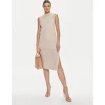 Marella Úpletové šaty Lisetta 2413621015 Béžová Regular Fit M