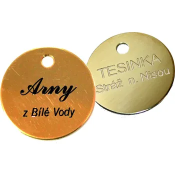 psí známka Psí známka - K1 mosaz průměr 30