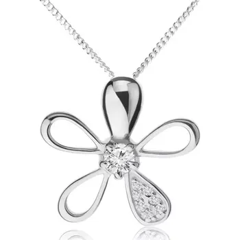 Náhrdelník Nastavitelný náhrdelník ze stříbra 925, kvítek s různými okvětními lístky