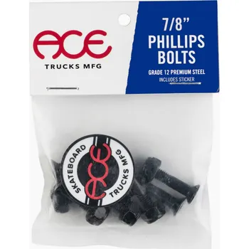Úchyty Na Skateboard Ace Philips 7/8" Black
