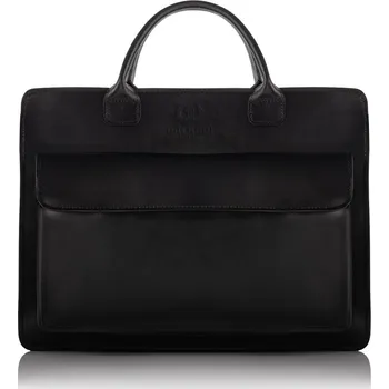 Dámská aktovka Paolo Peruzzi Elegantní kožená aktovka pro ženy PAOLO PERUZZI; černá