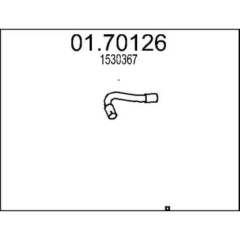 Výfuková trubka Výfuková trubka MTS 01.70126