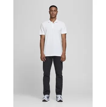 Pánská košile Jack & Jones Polokošile Basic 12136516 Bílá Slim Fit XXL