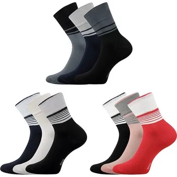 Dámské ponožky Ponožky Stela 08 mix s bílou 26-28 (39-42)