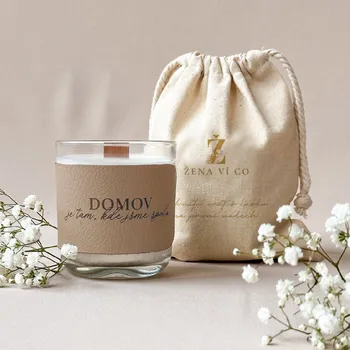 Svíčka Vonná svíčka - domov - CZ text Vůně svíčky: Bez vůně