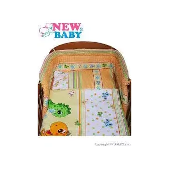 Povlečení 2-dílné ložní povlečení New Baby 100x135 cm oranžové s dinem