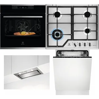 Set domácích spotřebičů ELECTROLUX KOBCS31X + ELECTROLUX KGS64362XX + ELECTROLUX LFG716X + ELECTROLUX EEA27200L