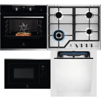Set domácích spotřebičů ELECTROLUX KODEC75X2 + ELECTROLUX KGS64362XX + ELECTROLUX LMS4253TMX + ELECTROLUX EES48200L