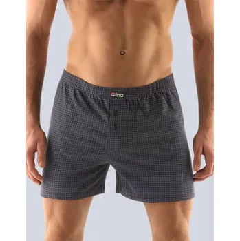 Trenýrky Pánské trenky volné GINO 75104P černá kouřová M/L