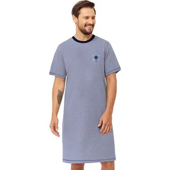 Pánská noční košile Pánská noční košile Stephen 1332/31 HOTBERG granát (modrá) L