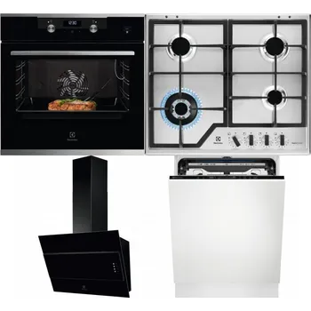 Set domácích spotřebičů ELECTROLUX KODEC75X2 + ELECTROLUX KGS64362XX + ELECTROLUX LFV316K + ELECTROLUX EEM69410L