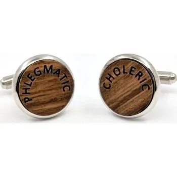 Manžetový knoflíček Manžetové knoflíčky kulaté Choleric, Phlegmatic