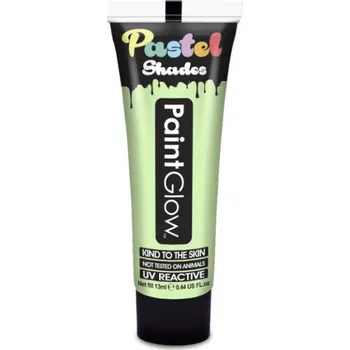 Speciální výtvarná barva Barvy na obličej UV pastelové 13 ml - zelená (pastel green)