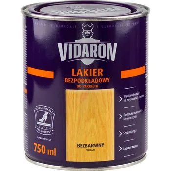 Lak na dřevo Sniezka VIDARON Bezzákladový lak na parkety - polomatný (750ml)