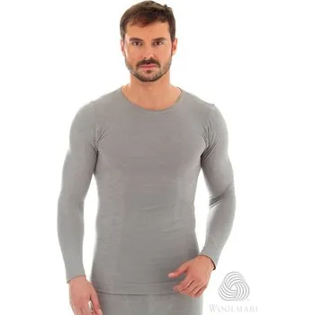 Nátělník Pánské tričko Merino LS11600 BRUBECK černá L