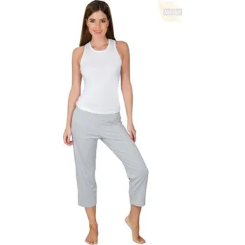 Dámské pyžamo Dámské kalhoty 60/2-D FABIO granát (modrá) L