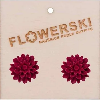 Náušnice Náušnice - FLOWERSKI FRENCH BORDO FRENCH BORDO