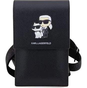 Pouzdro na mobilní telefon Karl Lagerfeld Saffiano Metal Logo NFT Wallet Phone Bag