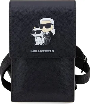 Pouzdro na mobilní telefon Karl Lagerfeld Saffiano Metal Logo NFT Wallet Phone Bag