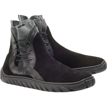 Dámská zdravotní obuv ZAQQ QROW 37-44 VELUR/COTTON Broušená kůže, bavlněná podšívka Černá 44