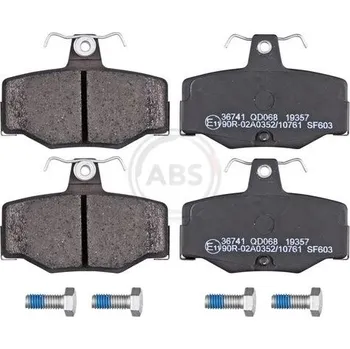 Brzdová destička Sada brzdových destiček, kotoučová brzda A.B.S. 36741