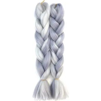 Kanekalon - barevné copy - šedě šedá MB7