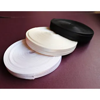 Stuha Saténový šikmý proužek 14mm černá