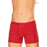 Pánské boxerky Body&Soul 10/1-13/74 FABIO vínová světlá 2XL