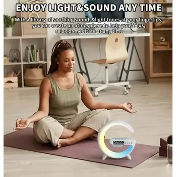 Bluetooth reproduktor Bluetooth reproduktor s LED lampou a bezdrátovou nabíječkou G63