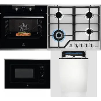 Set domácích spotřebičů ELECTROLUX KODEC75X2 + ELECTROLUX KGS64362XX + ELECTROLUX LMS2203EMX + ELECTROLUX EEM23100L