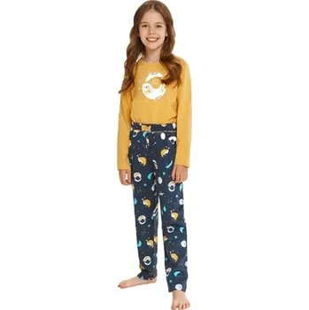 Chlapecké pyžamo Dívčí pyžamo Sarah 2615/2616/11 TARO žlutá tmavá 116