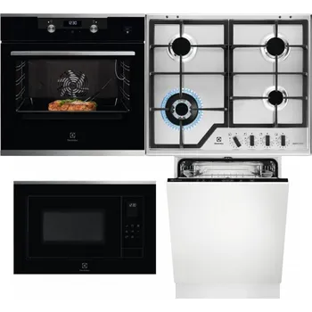 Set domácích spotřebičů ELECTROLUX KODEC75X2 + ELECTROLUX KGS64362XX + ELECTROLUX LMS4253TMX + ELECTROLUX EEA27200L