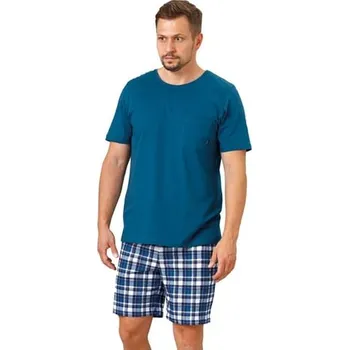 Pánské pyžamo Pánské pyžamo Lukas 1129 HOTBERG mořská tmavá M