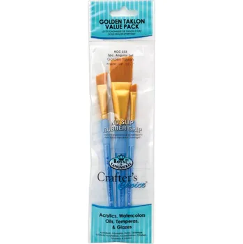 Umělecký štětec Malířské štětce 3 ks ,, Golden Taklon Angular" Vel.6,13,25 mm (42454)