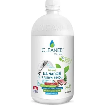 CLEANEE EKO Sprej na NÁDOBÍ s aktivní pěnou a vůní rebarbory 1 L