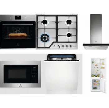 Set domácích spotřebičů ELECTROLUX KOFGH70TX + ELECTROLUX KGS64362XX + ELECTROLUX LFT766X + ELECTROLUX EMS4253TEX + ELECTROLUX EES48200L + ELECTROLUX LND5FE18S